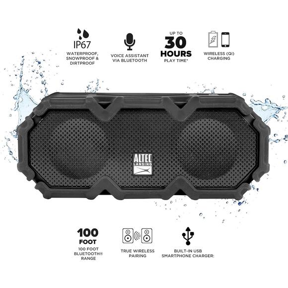 Altec Lansing LifeJacket Jolt - Waterproof Bluetooth Speaker, Durable & Portable - Picture 3 of 4